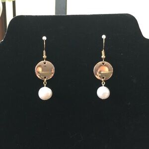 “Pearl Discus” Earrings